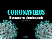 Here are 10 reasons you should not panic about the coronavirus disease.